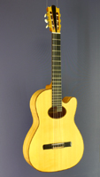 Thomas Friedrich Classical Guitar, spruce, cherrywood, cutaway, scale 65 cm, year 2007