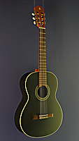 Alhambra, black finished acoustic classical guitar, solid top spruce or cedar, mahogany