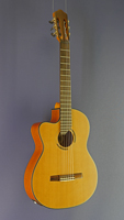 Angel Lopez, eft-handed electro acoustic classical guitar cedar, mahogany, cutaway, pickup
