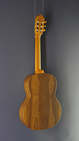 Lacuerda, Model 63 N, classical guitar spruce, walnut, scale 63 cm, back view