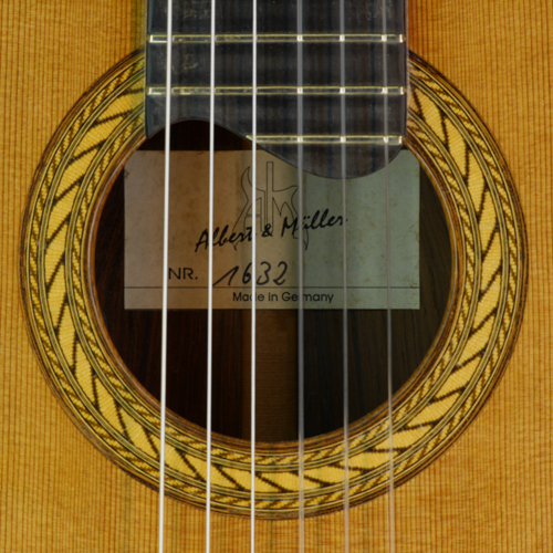 Rosette of Albert & Müller, Model CL4, classical guitar