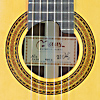 Andrés D. Marvi classical guitar spruce rosewood, 2021, rosette and label