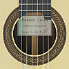 Daniele Chiesa classical guitar spruce, rosewood, scale 65 cm, year 2019, rosette, label