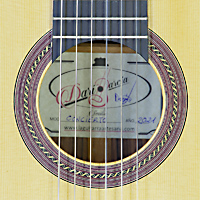 Dari Garcia classical guitar spruce, pau ferro, scale 65 cm, year 2021, rosette, label