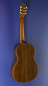 Matthias Hartig - Matteo Guitars, classical guitar made of spruce and rosewood in 2021, scale 65 cm, back view