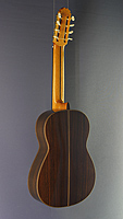 8-string Spanish classical guitar spruce, rosewood, back view