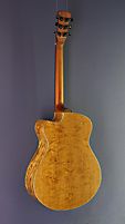Andrew White Freja acoustic guitar, spruce, ash, back view
