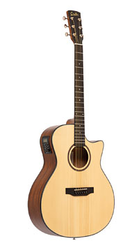 Crafter Lite G16 CE, matt lackierte Akustikgitarre mit Pickup in Grand Auditorium Form mit massiver Fichtendecke und Mahagoni an Zarge und Boden, mit Cutaway und Pickup