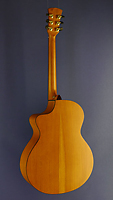 Faith Neptune steel-string guitar Mini-Jumbo, spruce, mahogany, cutaway, pickup, back view