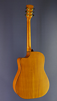 Faith Saturn steel-string guitar Dreadnought form, spruce, mahogany, cutaway, pickup, back