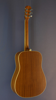 James Neligan Ezra Series steel-string guitar Dreadnought form, cedar, mahogany, sunburst, back view