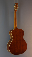 Kirkland Steel-string Guitar Folk shape, cedar, mahogany, sunburst finish, back view
