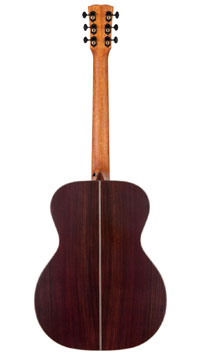 Kremona, R 35 E steel-string guitar in Orchestra shape with solid spruce top and solid rosewood back and sides, with L.R.Baggs Element pickup, back view